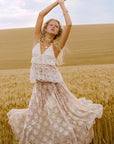 Labyrinth Lace Maxi Skirt Cloud Cream