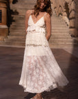 Labyrinth Lace Maxi Skirt Cloud Cream