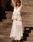 Labyrinth Lace Maxi Skirt Cloud Cream