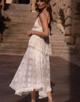 Labyrinth Lace Maxi Skirt Cloud Cream