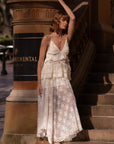 Labyrinth Lace Maxi Skirt Cloud Cream