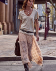 Labyrinth Lace Maxi Skirt Peach Bliss