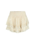 Labyrinth Lace Mini Skirt Cloud Cream
