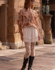 Labyrinth Lace Mini Skirt Cloud Cream