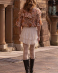 Labyrinth Lace Mini Skirt Cloud Cream