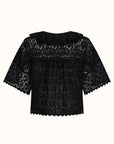 Lux Lisbon Lace Blouse Onyx