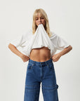 SLAY OVERSIZED HEMP TEE WHITE