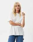 SLAY OVERSIZED HEMP TEE WHITE