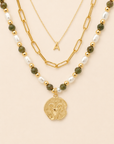 Petite & Epidote Zodiac Stack Gold