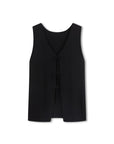 Poppy Reversible Longline Top Black
