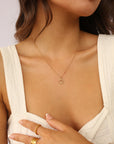 Initial Necklace Classic Gold