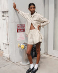 Rocco Stripe Boxer Shorts Sienna