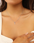 Initial Necklace Classic Silver A-Z
