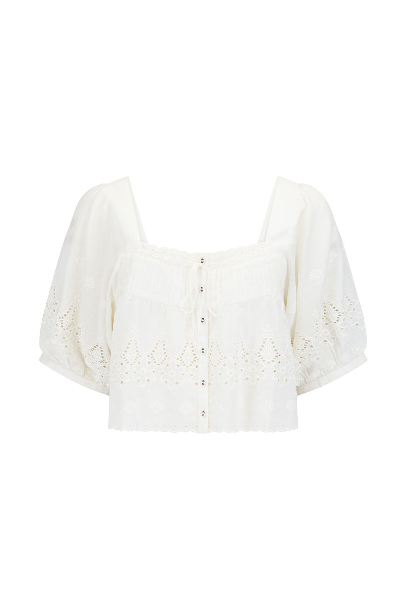 Maiden Lace Blouse Antique White
