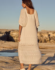 Maiden Lace Midi Dress Antique White