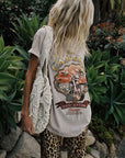 Coco Cantina Biker Tee Taupe