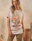 Coco Cantina Biker Tee Taupe