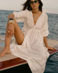 Stevie Lace Boho Dress Camellia