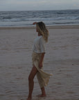 Quinn Wrap Midi Skirt Sand