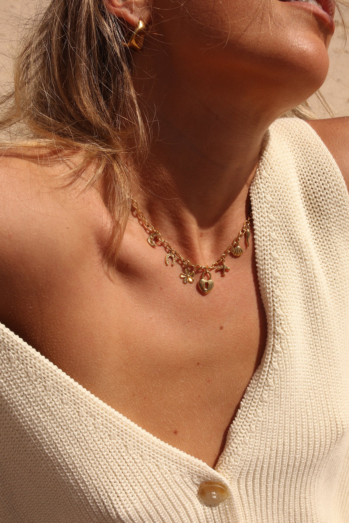 The Keepsake Charm Necklace Gold