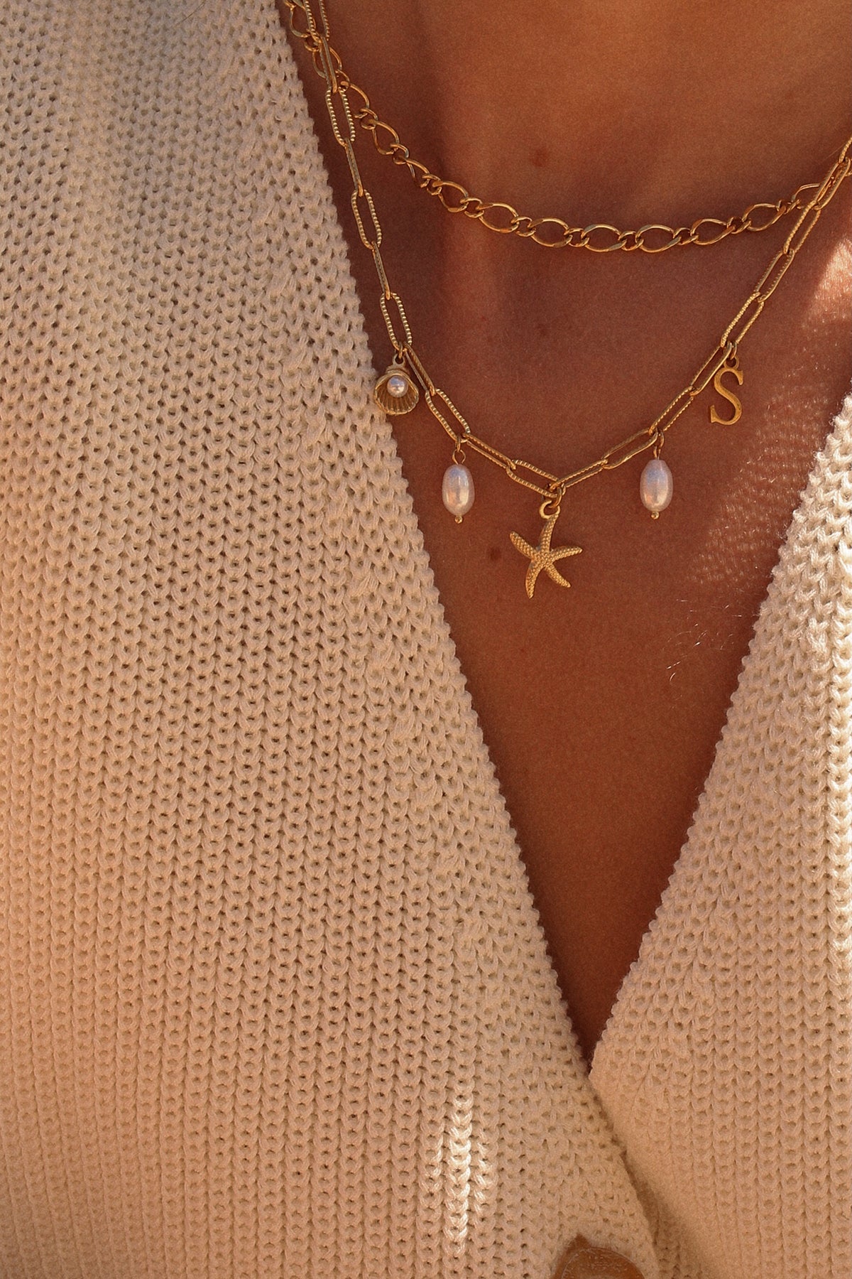 Evie Layering Necklace Gold