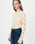 Tonya Rose Lace Top Butter Creme
