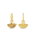 Odette Fan Earrings Gold