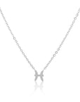 Petite Pisces Choker Necklace Silver