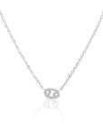 Petite Cancer Choker Necklace Silver