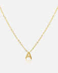 Petite Initial Choker Necklace Gold A-Z