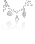 The Renewal Initial Charm Necklace Silver