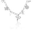 The Lucky Charm Initial Necklace A -Z Silver