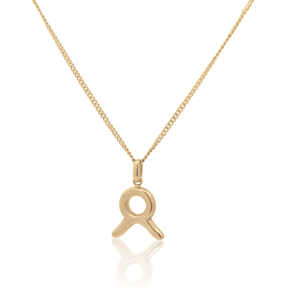 The Stacked Zodiac Necklace Gold