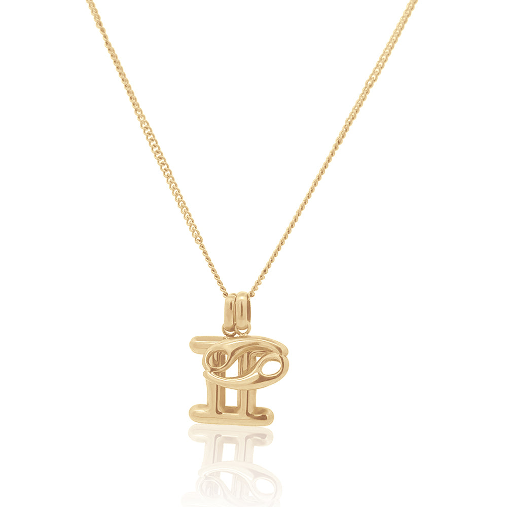 The Stacked Zodiac Necklace Gold