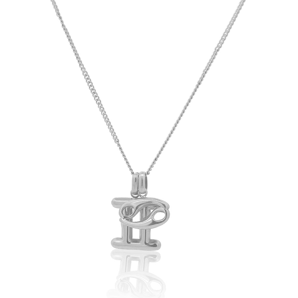 The Stacked Zodiac Necklace Silver