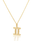 The Stacked Zodiac Necklace Gold