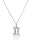 The Stacked Zodiac Necklace Silver
