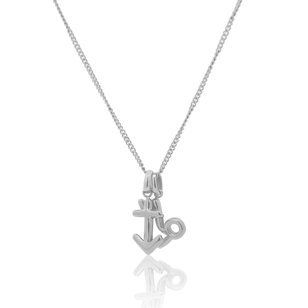 The Stacked Zodiac Necklace Silver