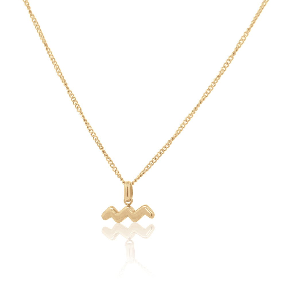 The Stacked Zodiac Necklace Gold
