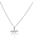 The Stacked Zodiac Necklace Silver