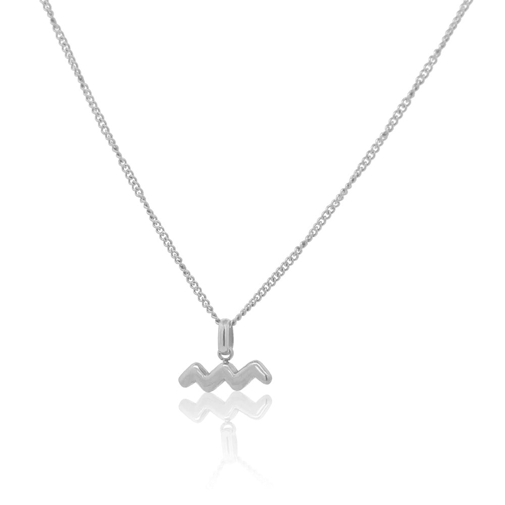 The Stacked Zodiac Necklace Silver