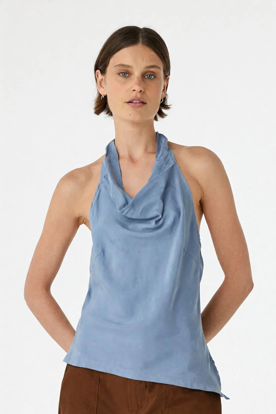 Alessia Halter Top teal Blue