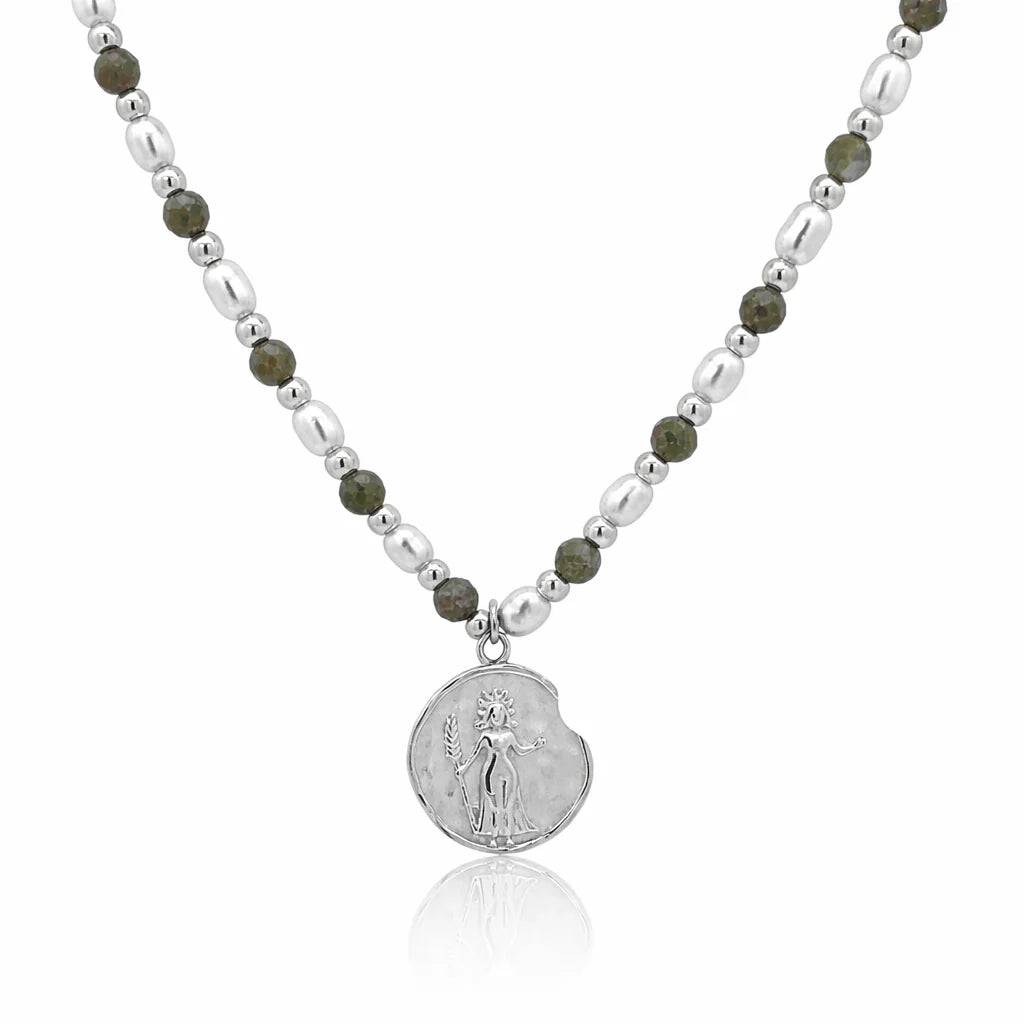 Petite &amp; Epidote Zodiac Stack Silver