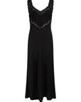 Vina Lace Slip Dress Midnight