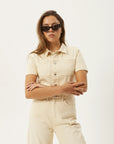 Sand Miami Denim Flared Jumpsuit