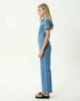 Miami Denim Flared Leg Jumpsuit Worn Blue