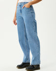 Leila Straight Leg Jean Worn Blue