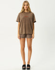 Fatigued Oversized Tee Coffee