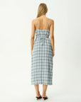 Lagoon Seersucker Midi Dress Overcast Check