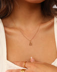 Initial Necklace Lower Case Gold A-Z